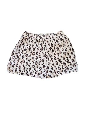 Express Leopard-Print Elastic Waist Shorts - Cream, Black, Brown